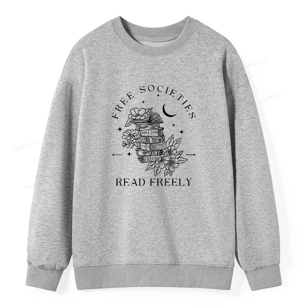 Pagewings Free Societies Read Freely Unisex Classic Sweatshirt