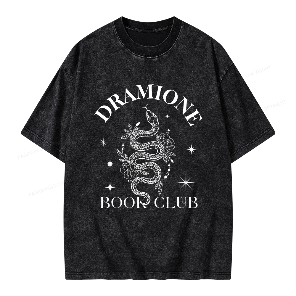 Pagewings Dramione Book Club Unisex Washed T-shirt