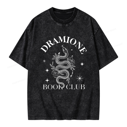 Pagewings Dramione Book Club Unisex Washed T-shirt