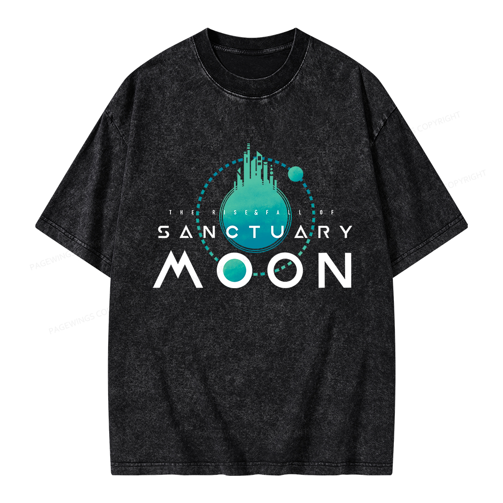 Pagewings Sanctuary Moon Unisex Washed T-shirt