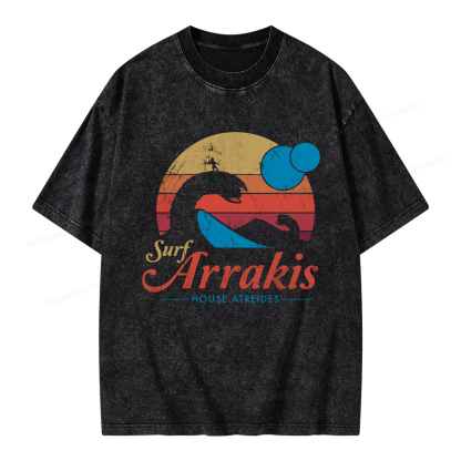 Pagewings Visit Arrakis Unisex Washed T-shirt