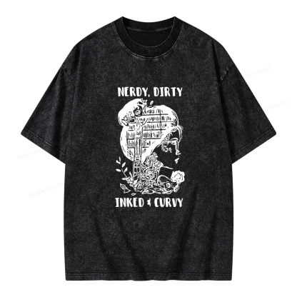 Pagewings A Well Read Woman Is A Dangerous Creature Shirt Unisex Washed T-shirt