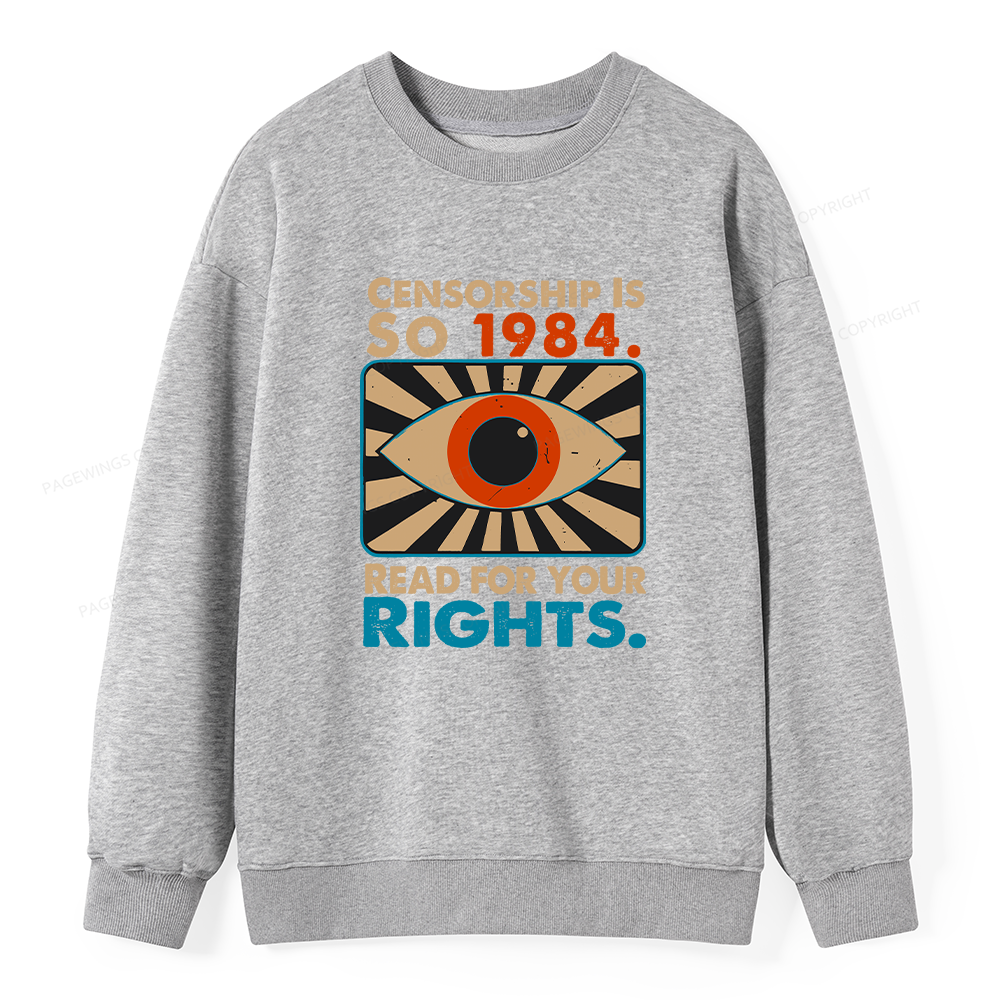 [Pagewings Read For Your Rights Unisex Classic Sweatshirt