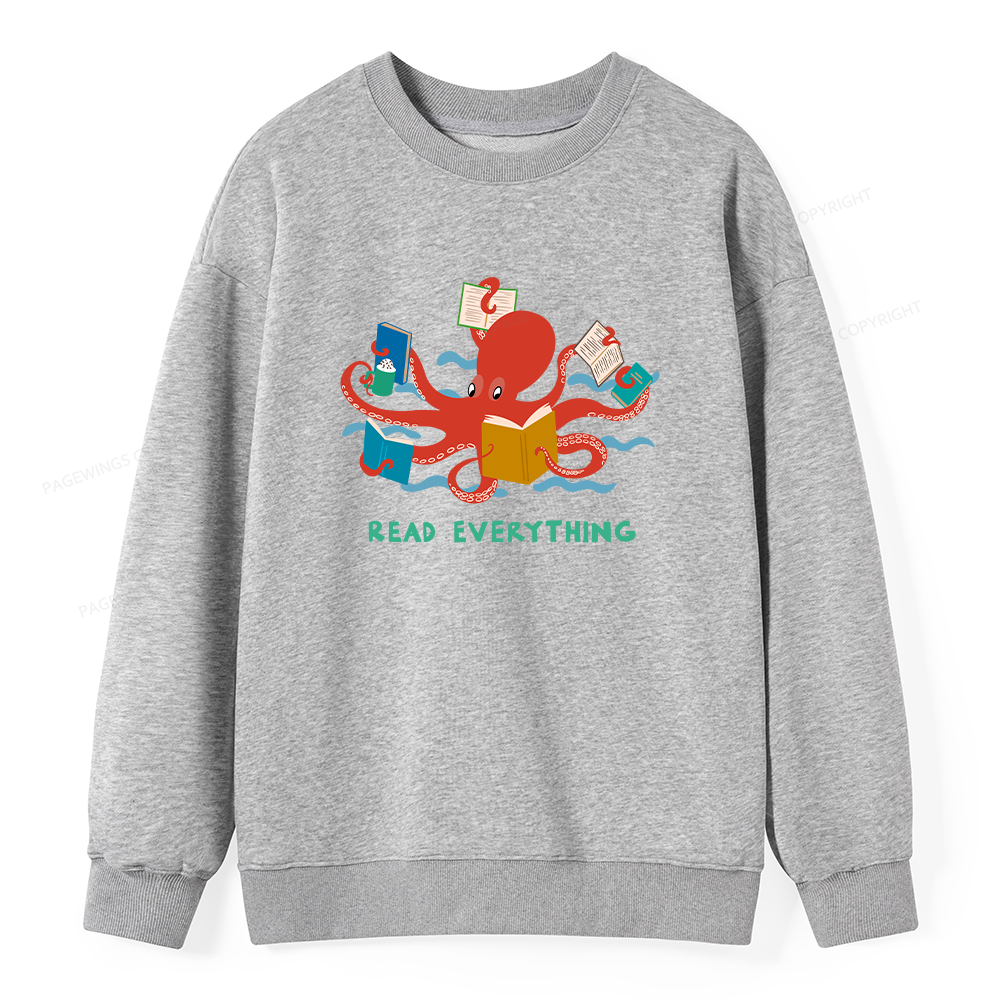 Pagewings Read Everything Unisex Classic Sweatshirt