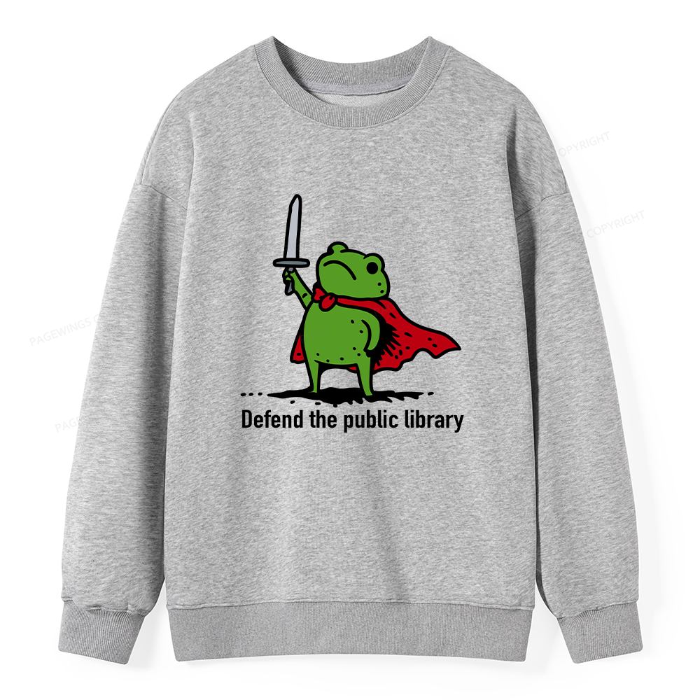 Pagewings Defend The Public Library Unisex Classic Sweatshirt