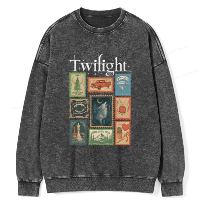 Pagewings Romance Book Lover Unisex Washed Sweatshirt