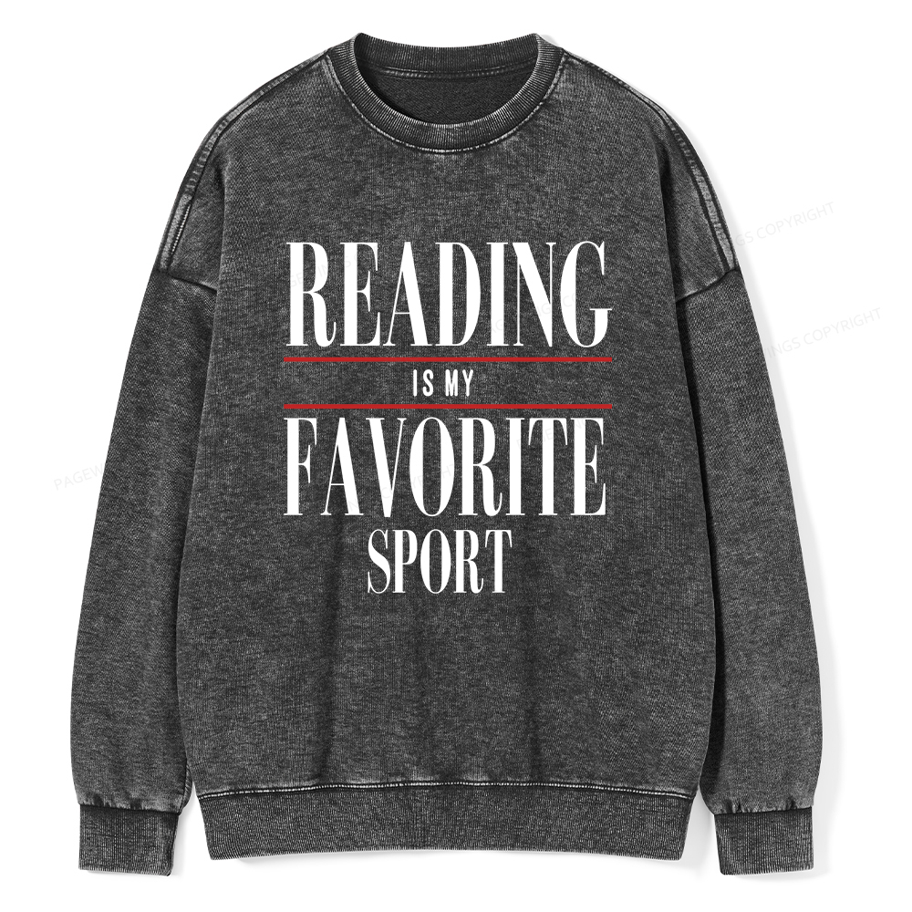 Pagewings Vintage Reading Sweatshirt, Booklover gift  Unisex Washed Sweatshirt