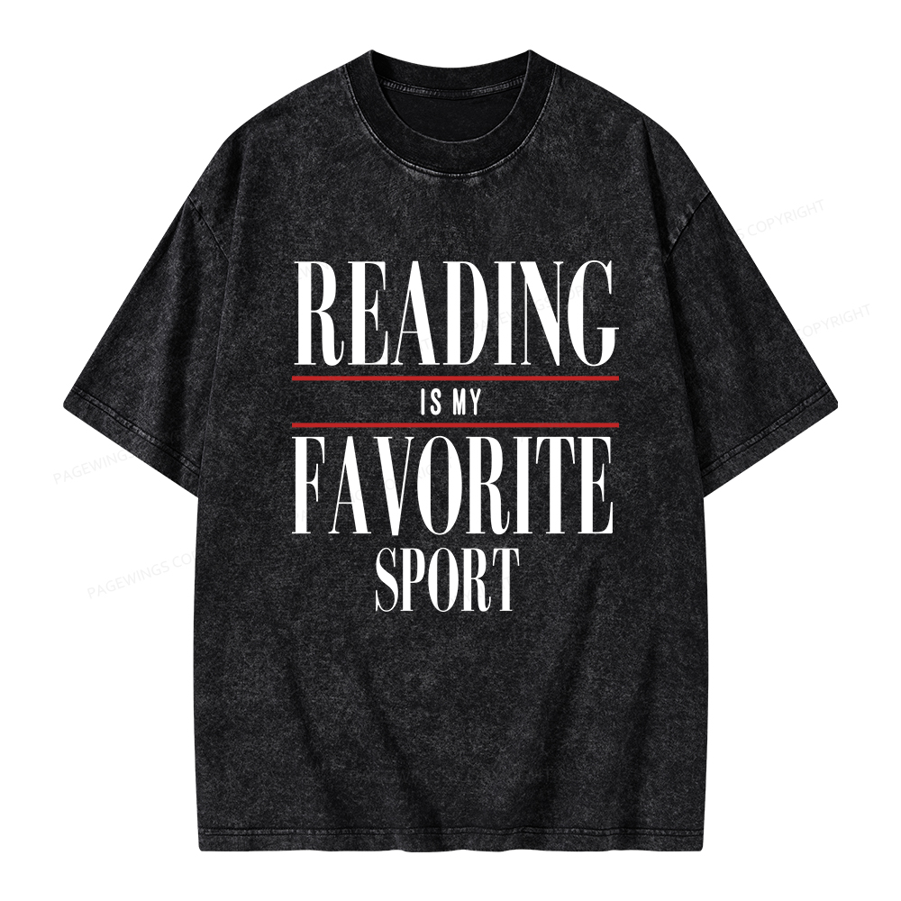Pagewings Vintage Reading Sweatshirt, Booklover gift  Unisex Washed T-shirt