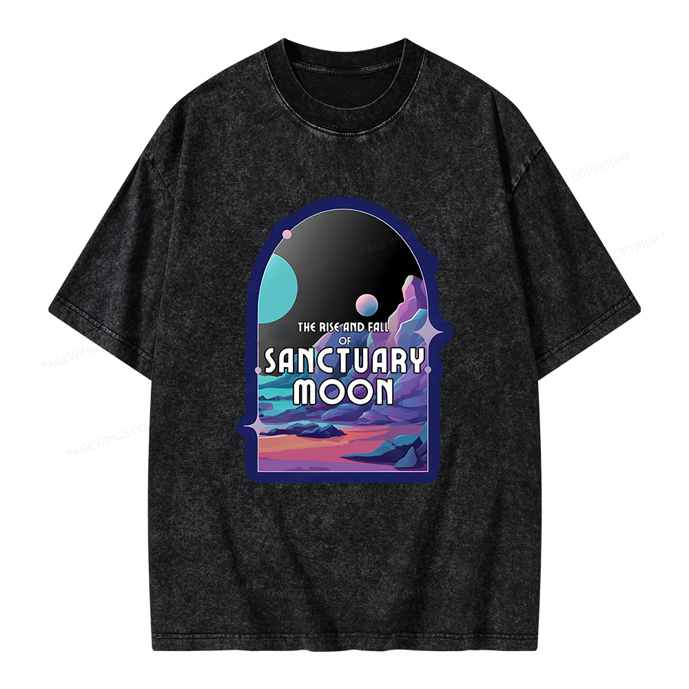 Pagewings Sanctuary Moon Unisex Washed T-shirt
