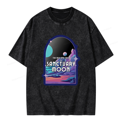 Pagewings Sanctuary Moon Unisex Washed T-shirt