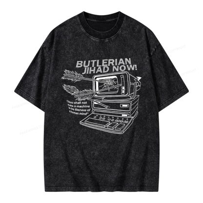 Pagewings Butlerian Jihad Now Unisex Washed T-shirt