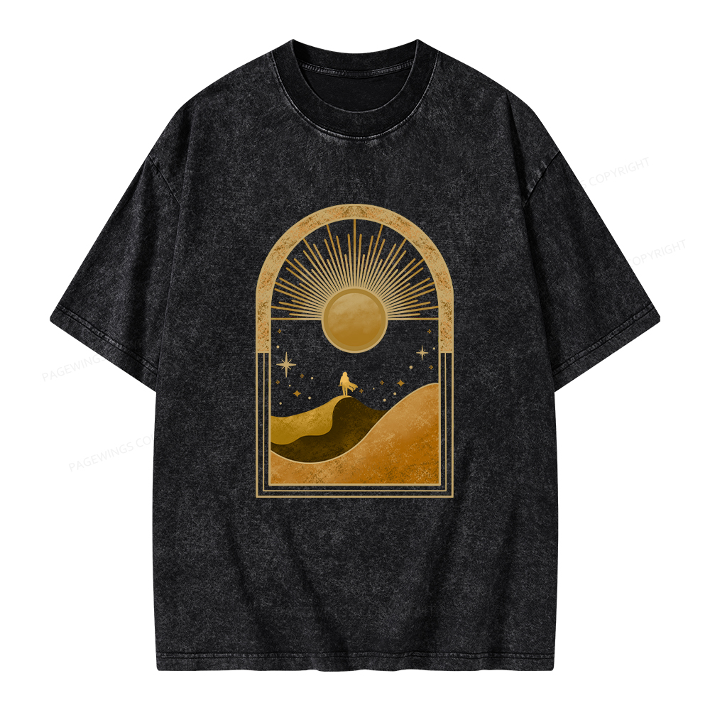 Pagewings Sci-Fi Lover Unisex Washed T-shirt