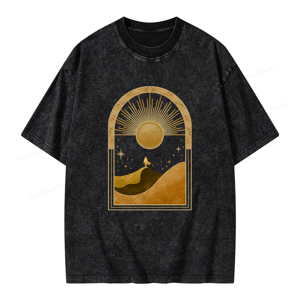 Pagewings Sci-Fi Lover Unisex Washed T-shirt