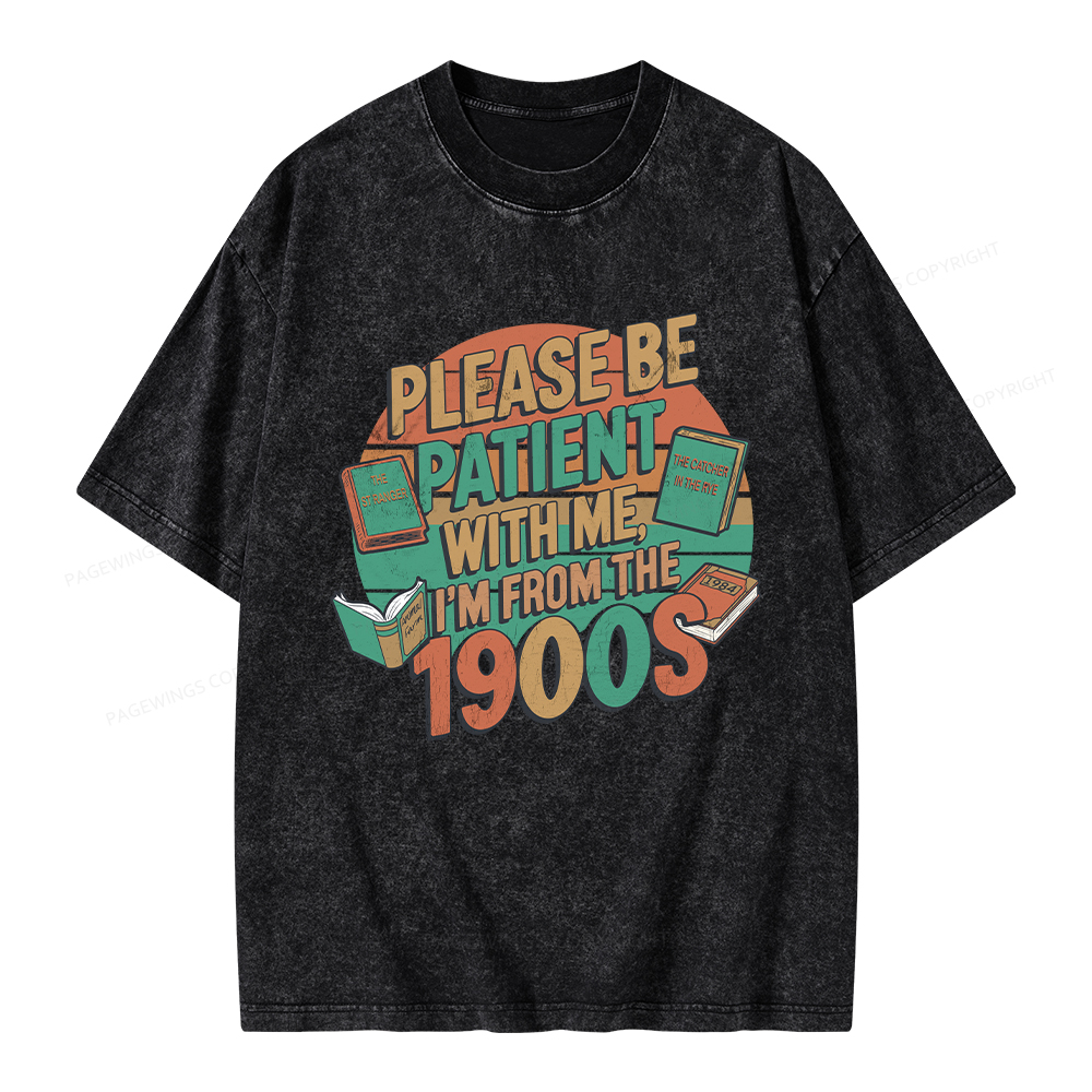 Pagewings Please Be Patient With Me Unisex Washed T-shirt