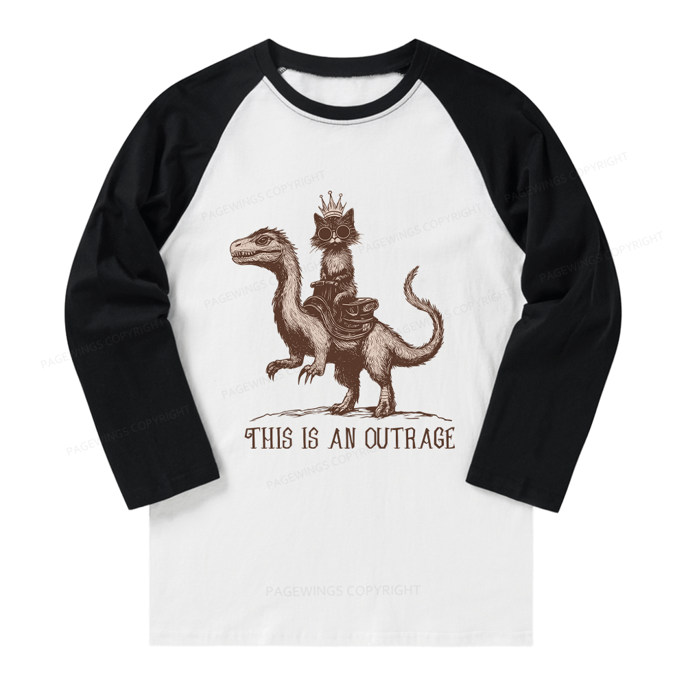 Pagewings Sci-Fi Book Lovers Long Sleeve Raglan T-shirt