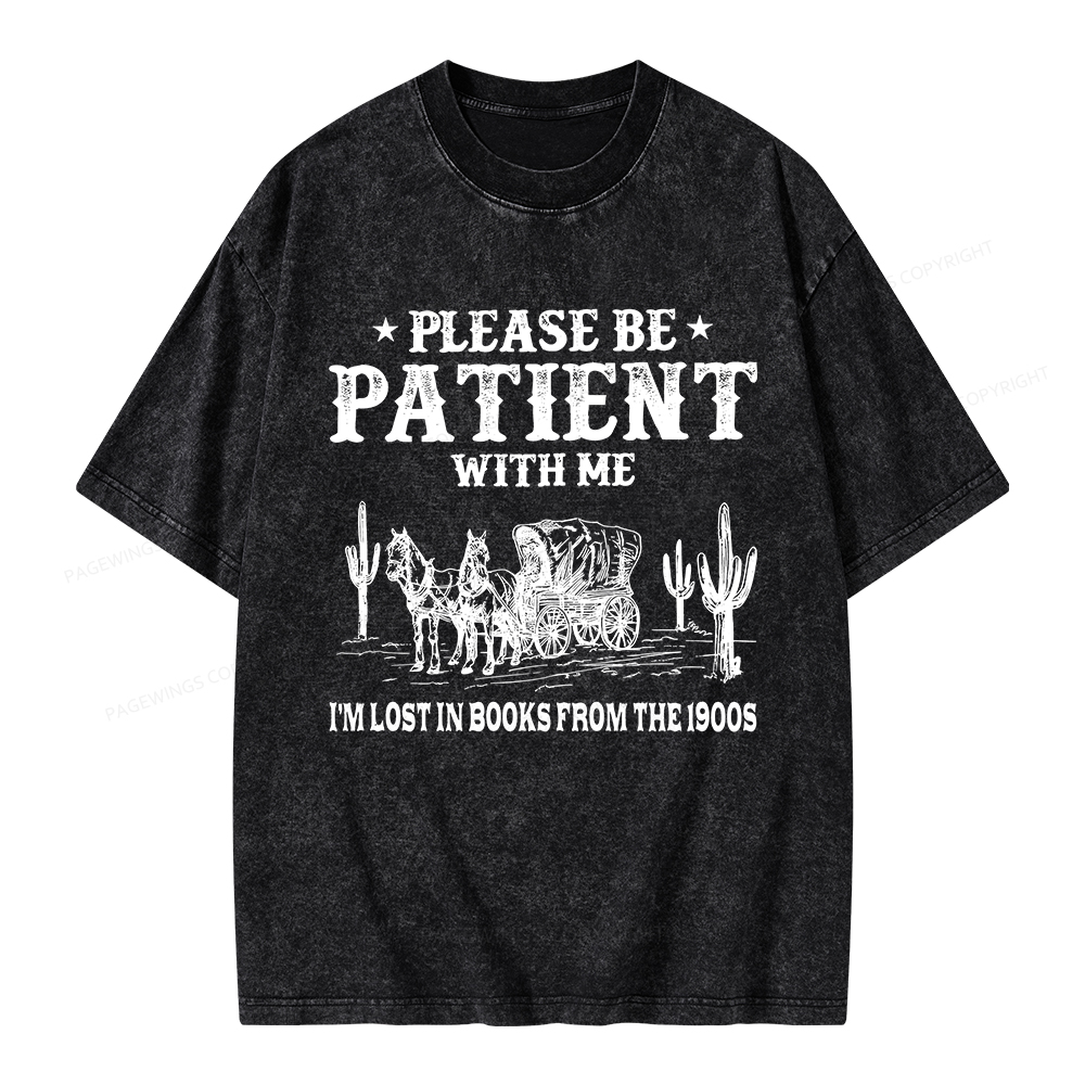Pagewings I’m Lost In Books From The 1900s Unisex Washed T-shirt