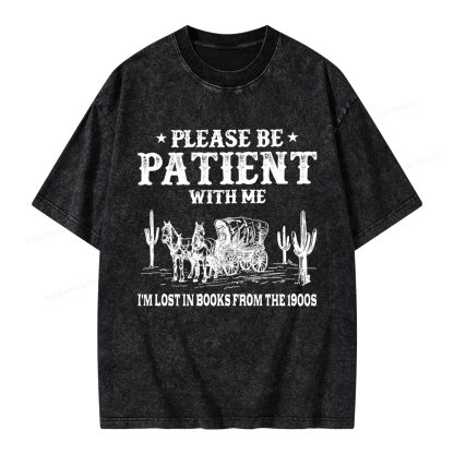Pagewings I’m Lost In Books From The 1900s Unisex Washed T-shirt