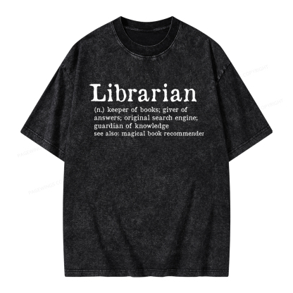 Pagewings Librarian Unisex Washed T-shirt