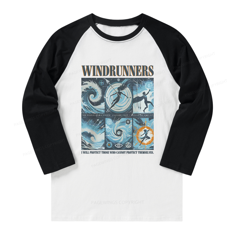 Pagewings Windrunners Long Sleeve Raglan T-shirt