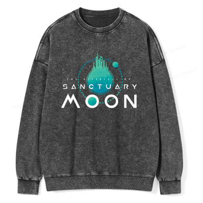 Pagewings Sanctuary Moon Unisex Washed Sweatshirt