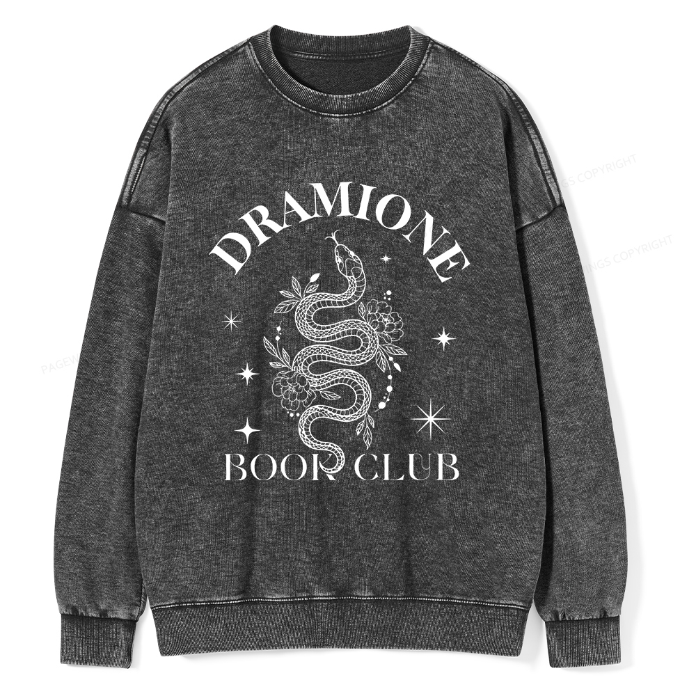 Pagewings Dramione Book Club Unisex Washed Sweatshirt