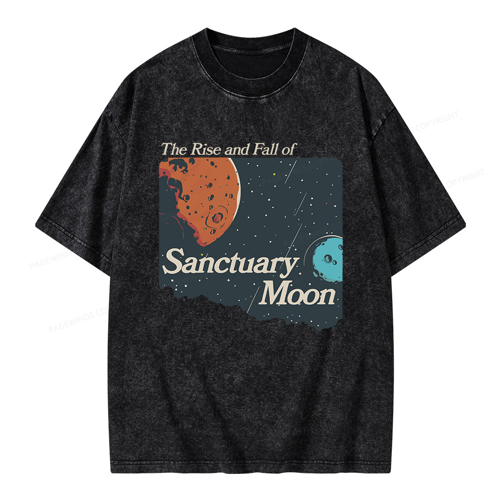 Pagewings Sanctuary Moon Unisex Washed T-shirt