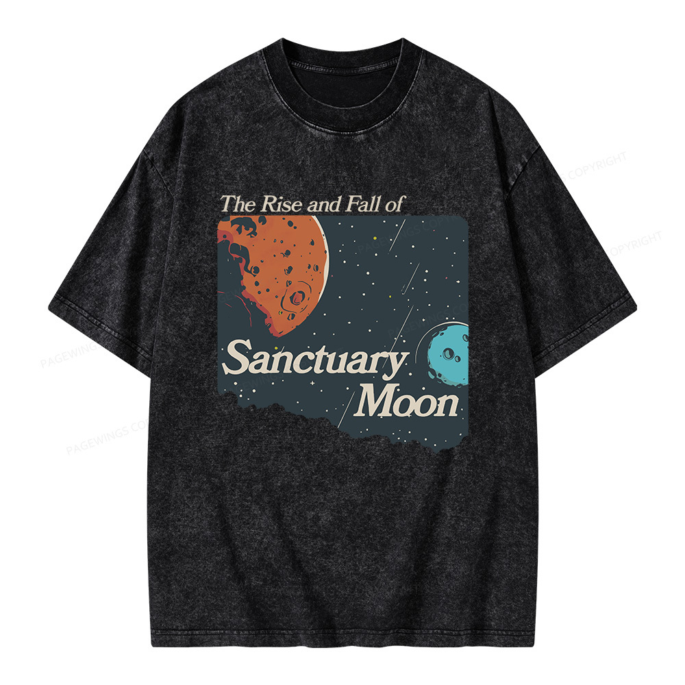 Pagewings Sanctuary Moon Unisex Washed T-shirt
