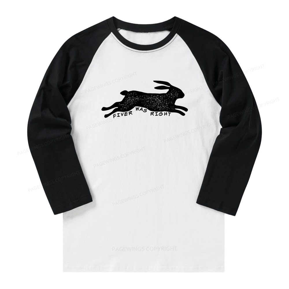 Pagewings Fiver Was Right Long Sleeve Raglan T-shirt