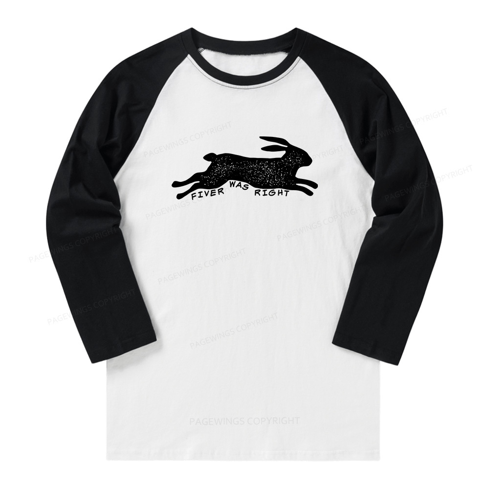 Pagewings Fiver Was Right Long Sleeve Raglan T-shirt
