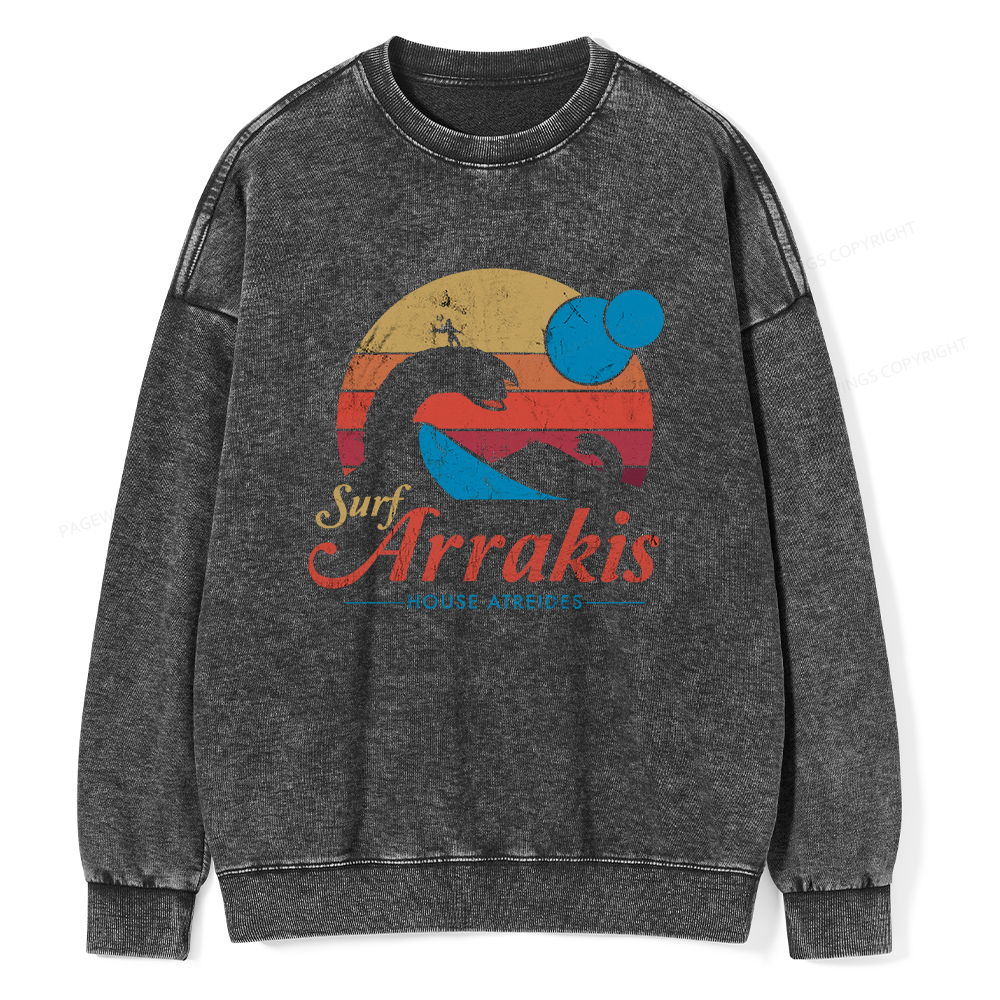 Pagewings Visit Arrakis Unisex Washed Sweatshirt
