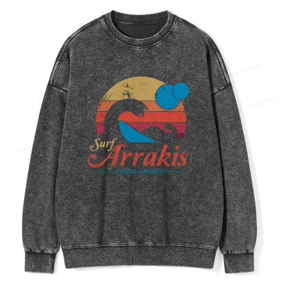 Pagewings Visit Arrakis Unisex Washed Sweatshirt