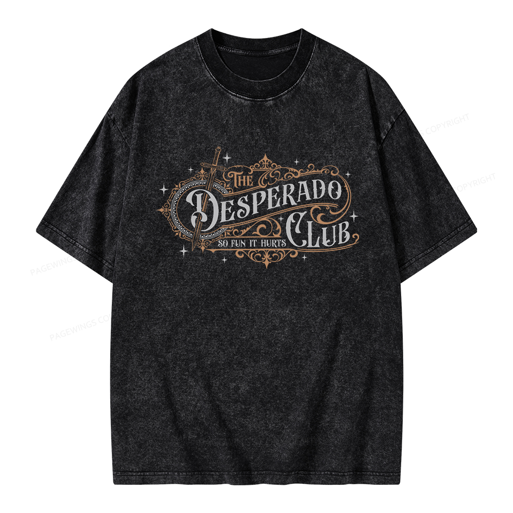 Pagewings The Desperado Club Unisex Washed T-shirt