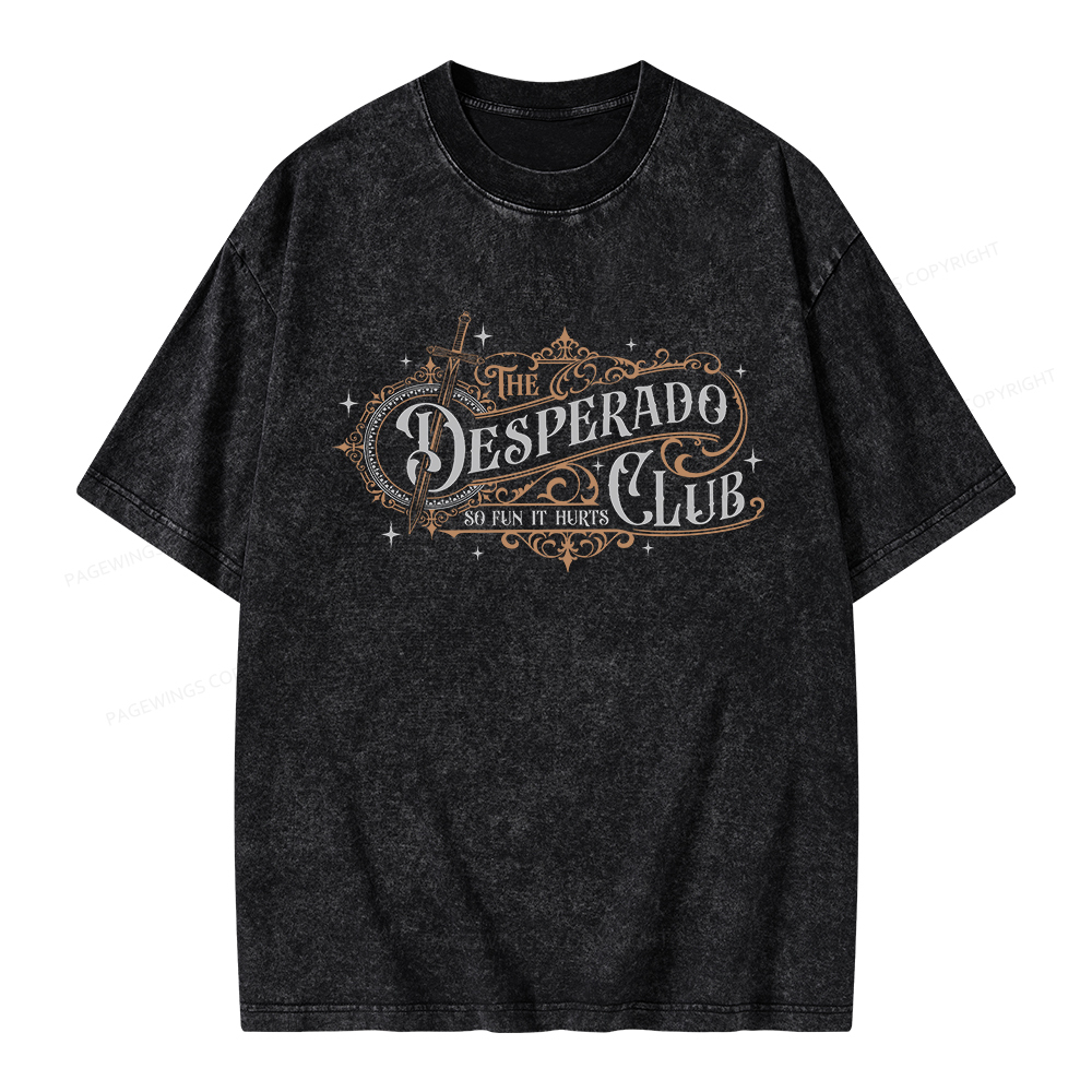Pagewings The Desperado Club Unisex Washed T-shirt