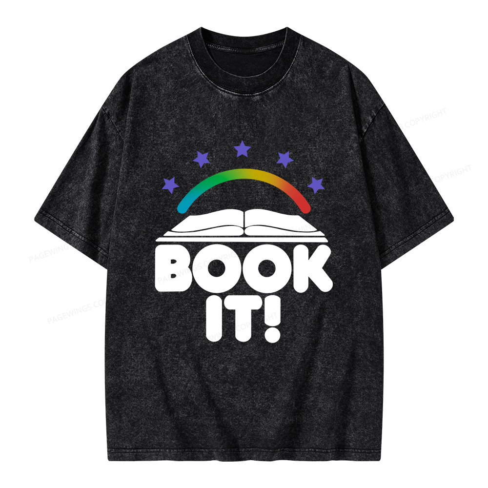 Pagewings Book It Unisex Washed T-shirt