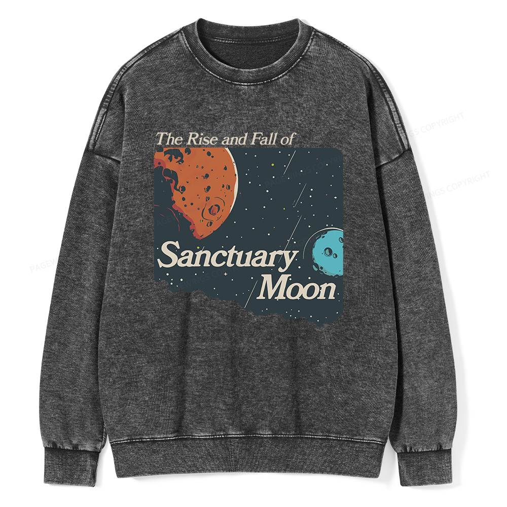 Pagewings Sanctuary Moon Unisex Washed Sweatshirt