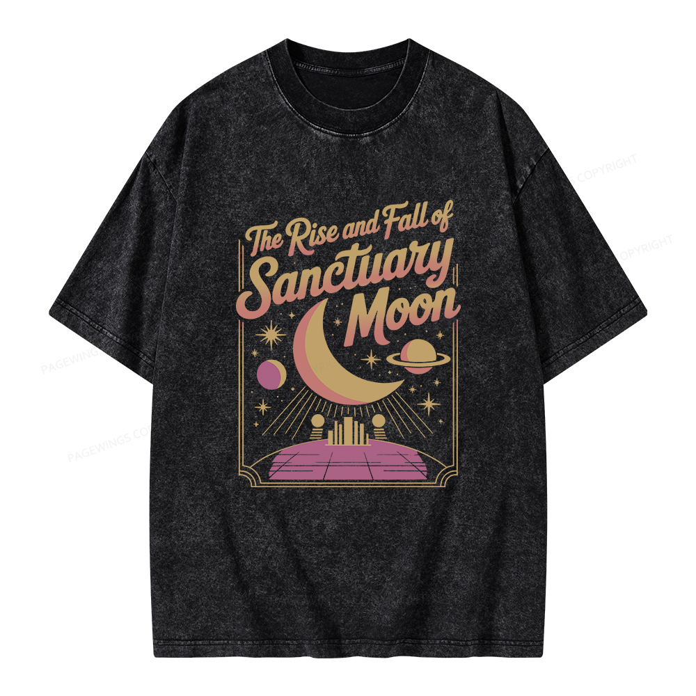 Pagewings Sanctuary Moon Unisex Washed T-shirt