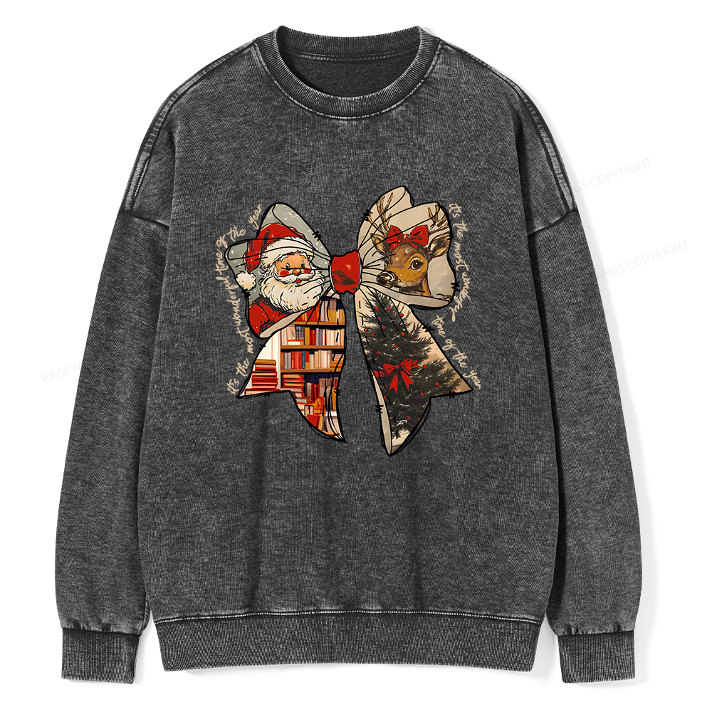 Pagewings It's The Most Wonderful Time Of The Year Unisex Washed Sweatshirt