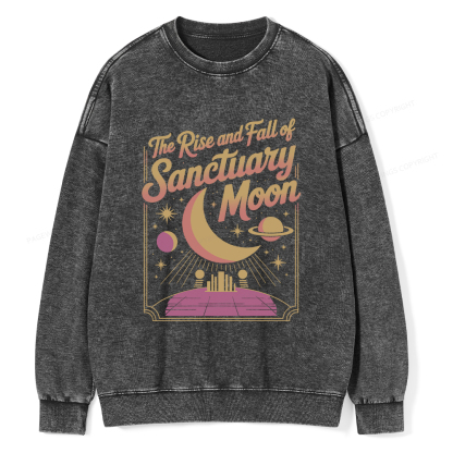 Pagewings Sanctuary Moon Unisex Washed Sweatshirt