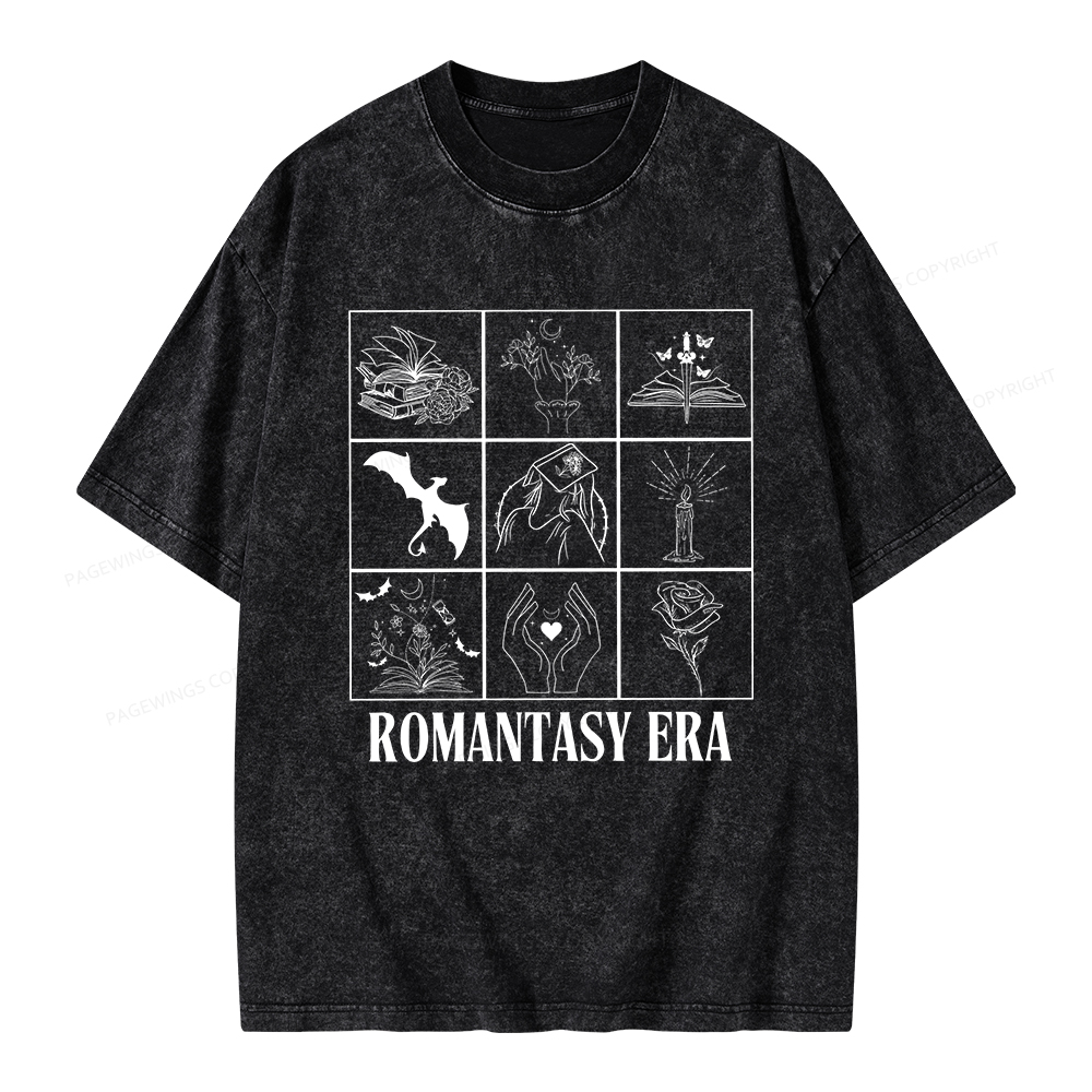 Pagewings Romantasy Era Book Shirt Comfort Colors t-shirt Unisex Washed T-shirt