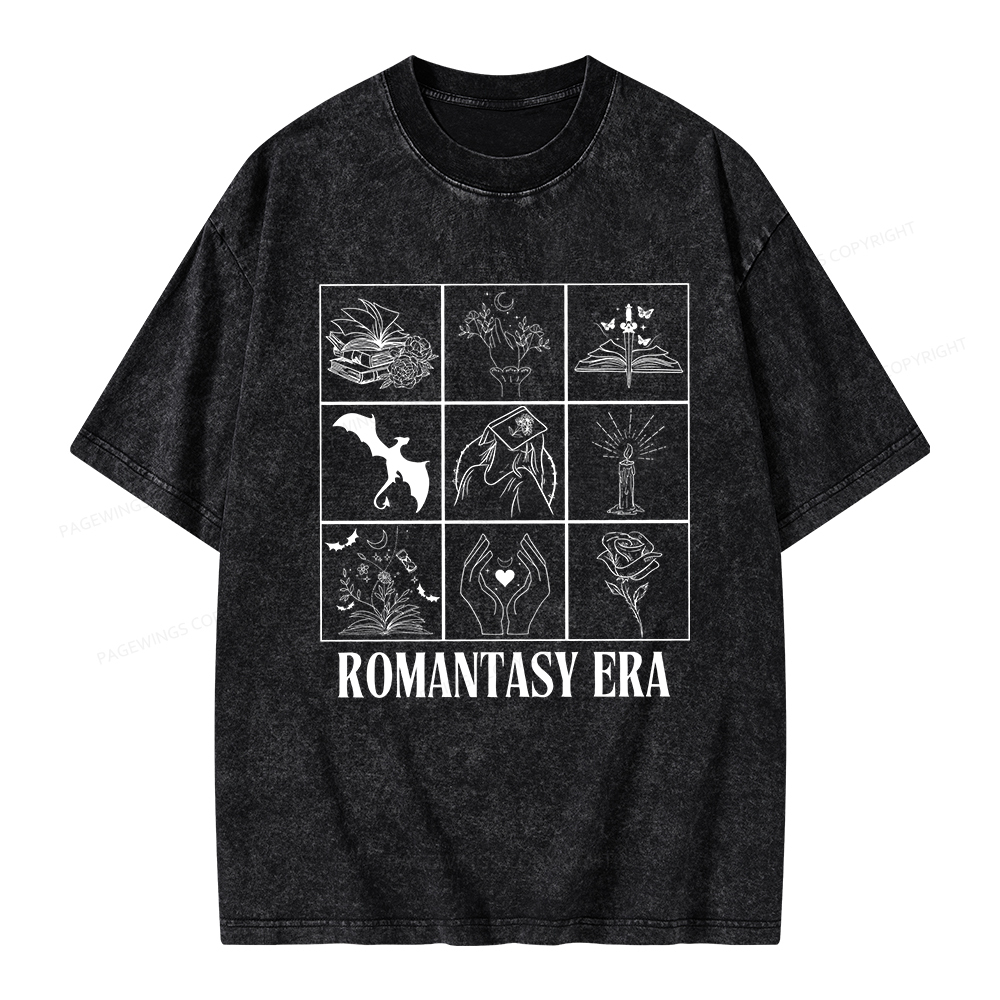 Pagewings Romantasy Era Book Shirt Comfort Colors t-shirt Unisex Washed T-shirt