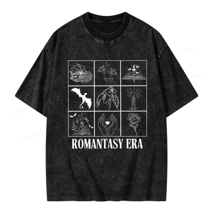 Pagewings Romantasy Era Book Shirt Comfort Colors t-shirt Unisex Washed T-shirt