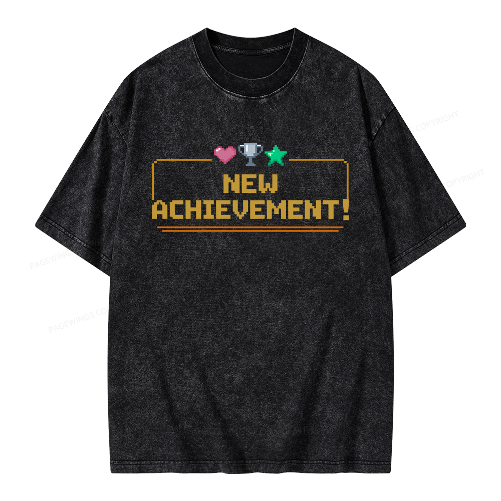 Pagewings New Achievement Unisex Washed T-shirt
