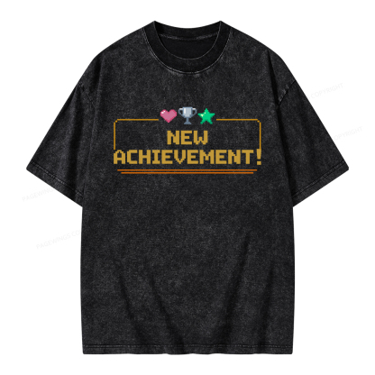 Pagewings New Achievement Unisex Washed T-shirt