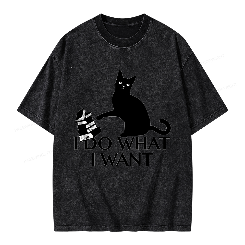 Pagewings I Do What I Want Unisex Washed T-shirt
