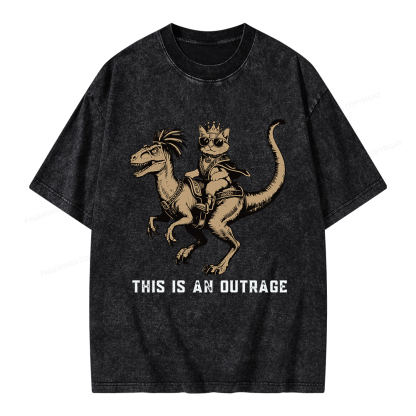 Pagewings Fantasy Book Reader Unisex Washed T-shirt