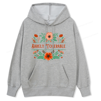 Pagewings Barely Tolerable Book Lover Bookish Unisex Classic Hoodie