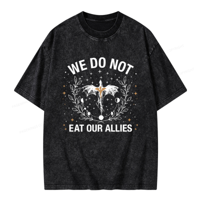 Pagewings We Do Not Eat Our Allies Unisex Washed T-shirt