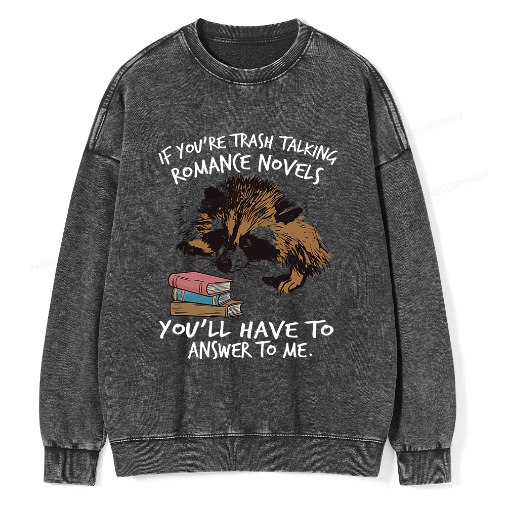 Pagewings Talking Ronan E Novels Unisex Washed Sweatshirt