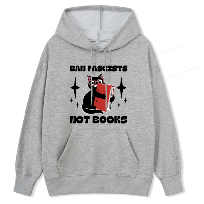 Pagewings Ban Fascists Not Books Unisex Classic Hoodie
