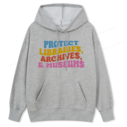 Pagewings Protect Libraries Archives And Museums Unisex Classic Hoodie